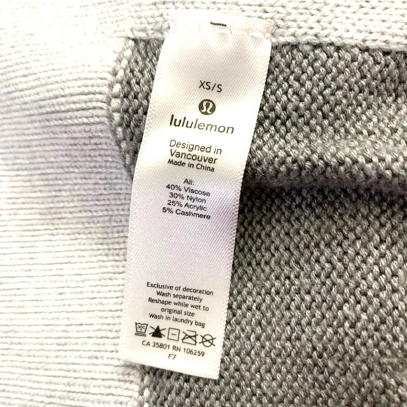Lululemon Opened Up Poncho, gray cashmere - Picture 6 of 7